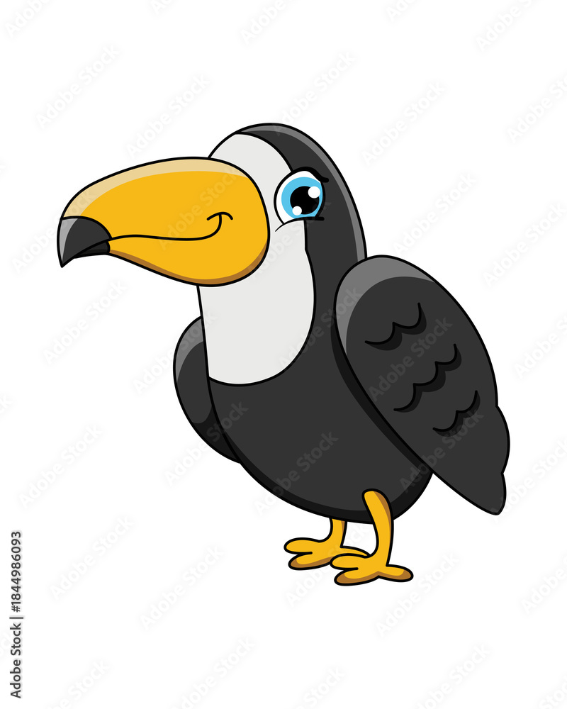 Fototapeta premium toucan bird cartoon