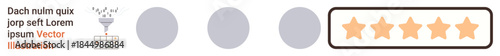 User reviews, feedback systems, business ratings, customer satisfaction, quality assessment, performance evaluation. Three dots leading to a five-star rating. Customer satisfaction and feedback