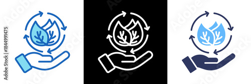 Green Initiatives triplestyle icon