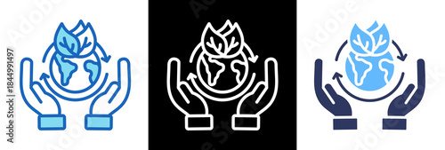 Sustainable Practice triplestyle icon