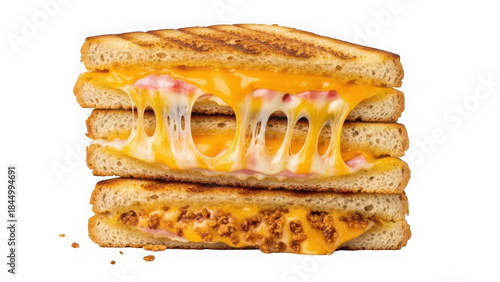 Melted cheese grilled sandwich