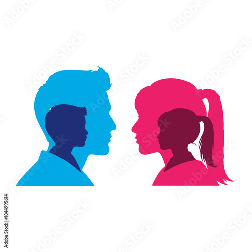 Rubin vase, optical illusion and narcissism