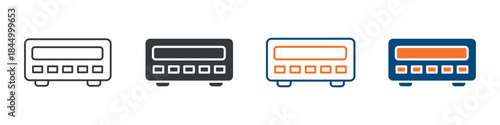 Cd Player Icon Set Multiple Style Collection 