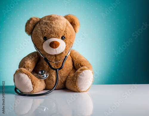 Caring Male Pediatrician Gently Examining a Healthy Baby During Medical Checkup in a Bright Modern Hospital Room, Showing Professional Healthcare, Child Care, and Trust Between Doctor and Infant