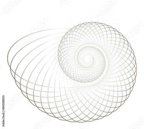 Geometric Spiral Pattern Abstract Art