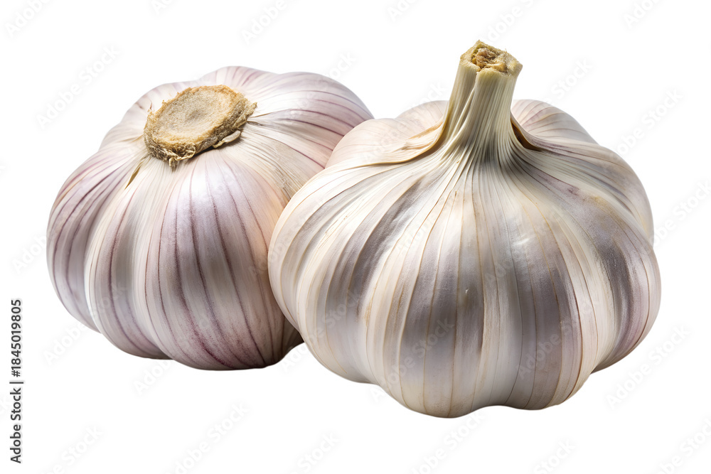 Obraz premium Fresh garlic bulb isolated on a white background