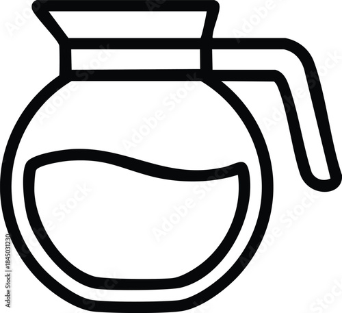 Coffee pot outline icon