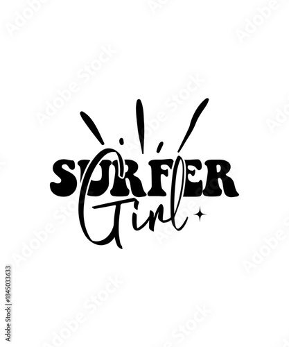 Surfer girl svg
