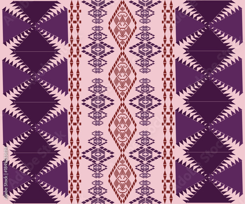 seamless floral pattern in violet