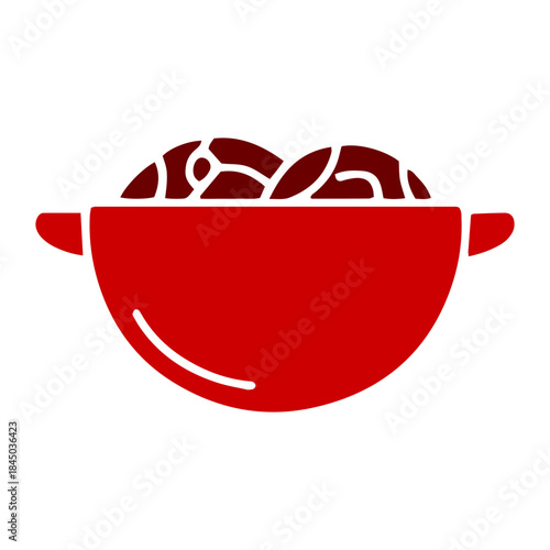 Steamed Chinese Bun Solid Icon
