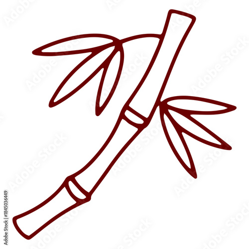 Outline Chinese Bamboo Icon