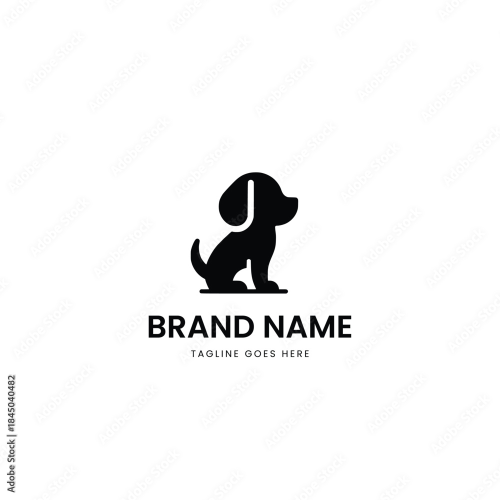 Obraz premium Dog icon vector logo