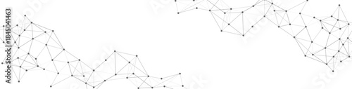 Abstract Network Connections  Technology Plexus Banner Background