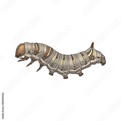 Baby zebra and tiger animal creature toy illustration on white design