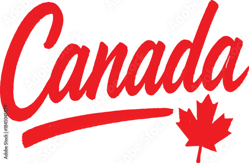 Canada Cursive Script Typography