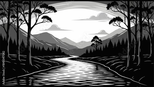 tropical island with palm trees