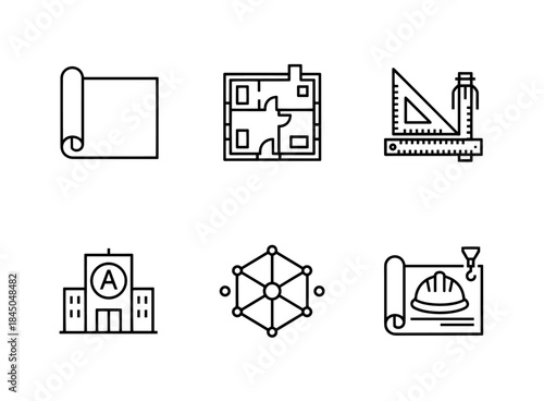 Blueprint Floor Plan Drafting Tools Architecture Design 3D Model Construction Drawing