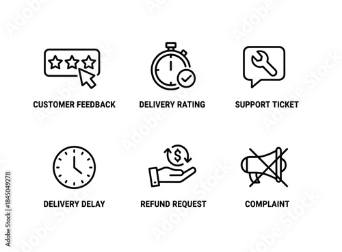 Customer Feedback Delivery Rating Support Ticket Delivery Delay Refund Request Complaint