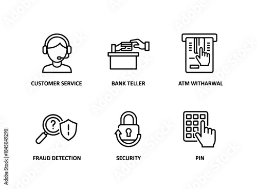 Customer Service Bank Teller ATM Withdrawal Fraud Detection Security PIN Minimal