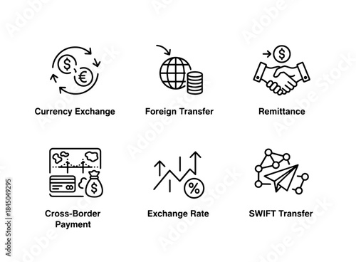 Currency Exchange Foreign Transfer Remittance Cross Border Payment Exchange Rate