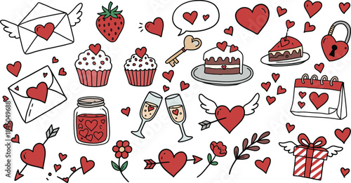 Celebrate love with sweet treats and symbols