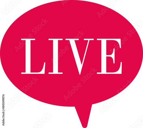 Live Streaming Icon. Vector for streaming, live broadcast, blog, television, shows, live performances, news and various video content. Live broadcasting buttons and symbols. Vector illustration.
