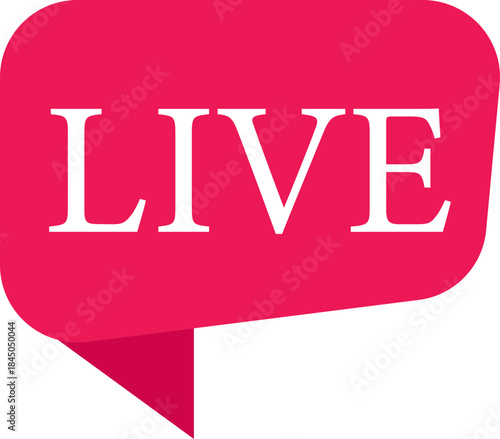 Live Streaming Icon. Vector for streaming, live broadcast, blog, television, shows, live performances, news and various video content. Live broadcasting buttons and symbols. Vector illustration.