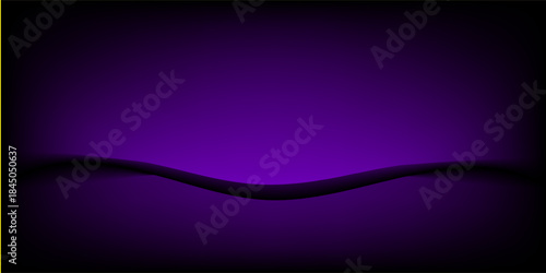 Studio interior with carbon fiber texture. Modern carbon fiber textured purple black interior with light. Background for mounting, product placement. Vector background, template, mockup