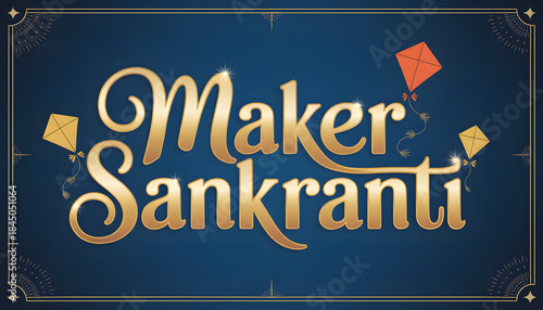 Kites and Lanterns Banner (Blue Sky)
Colorful Makar Sankranti banner with orange lanterns, yellow-orange kites, and bright blue sky illustration.
