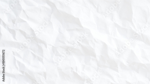 Crumpled white paper texture