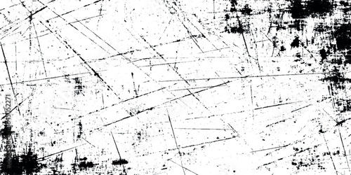 Dramatic grunge effect creates a distressed, vintage, and aged aesthetic element for graphic design.