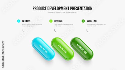 Company Showcase 3 Option Infographic Slide Template. Advertising Analysis Frame Layout Vector Illustration. Financial Innovation Three Element Diagram Presentation Design.