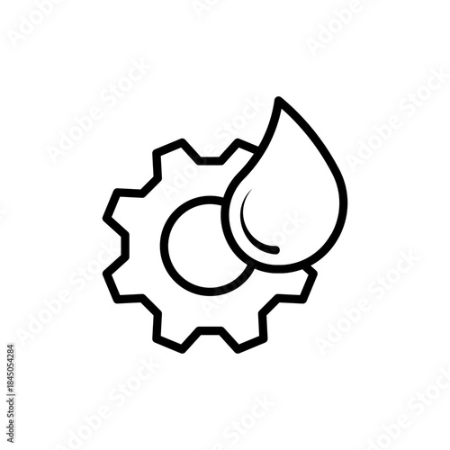 Oil gear icon. Illustration vector, eps10.