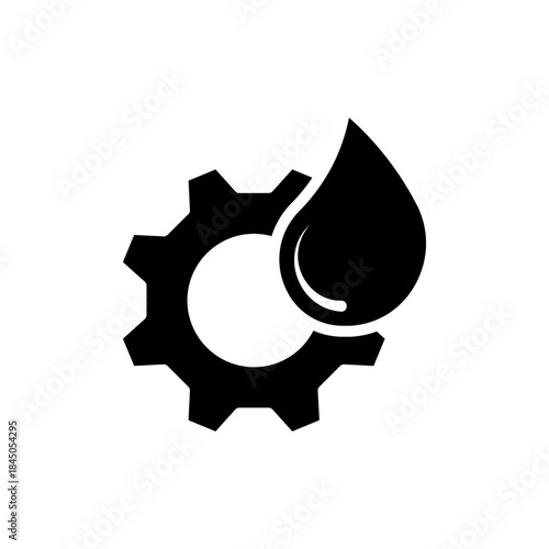 Oil gear icon. Illustration vector, eps10.