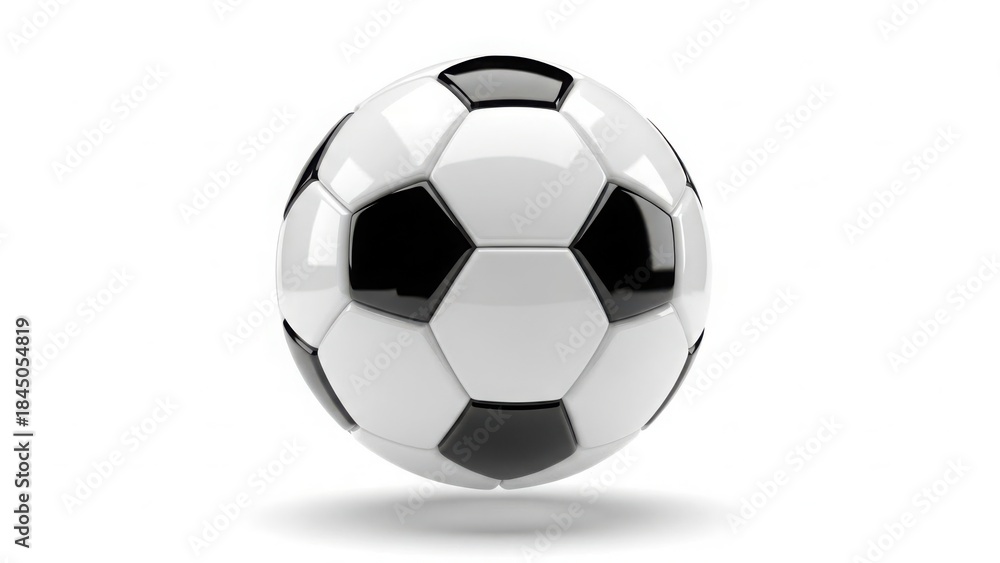 Fototapeta premium Soccer ball on white background
