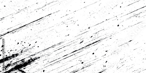 High resolution black and white grunge texture featuring intense scratches vector design for designer.