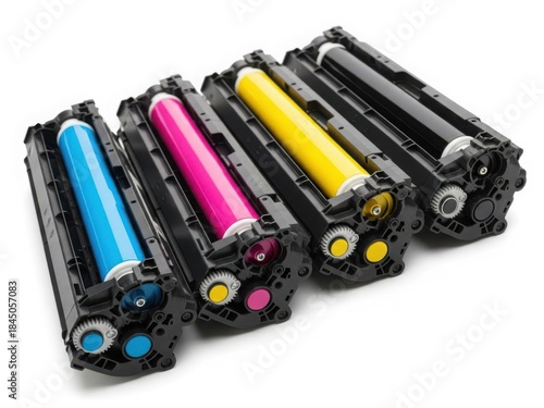 Set of color toner cartridges for printer
