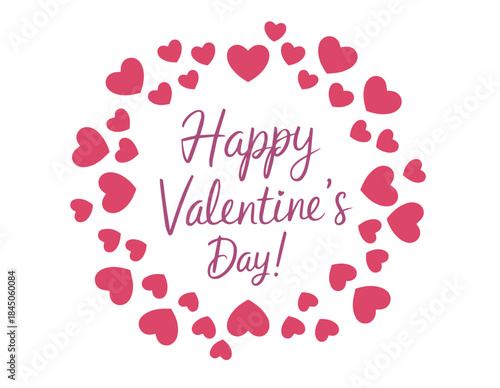 Decorative Heart Frame for Happy Valentines Day