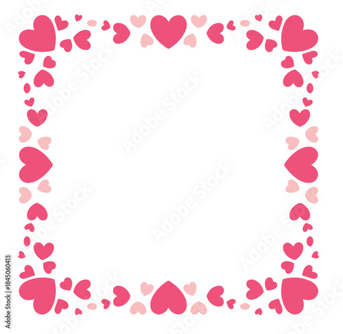 Lovely Pink Heart Frame Decoration for Sweet Moments