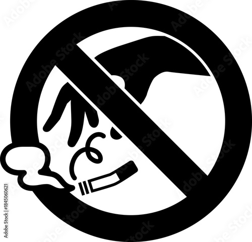 タバコのポイ捨て禁止の標識