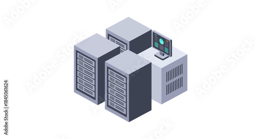 Modern data servers with real time monitoring offer scalable solutions and reliable uptime for your cloud services and enterprise applications