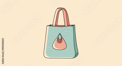 Chic reusable tote bag for stylish shoppers embracing eco-friendly living and sustainable fashion choices in daily life for groceries and shopping trips