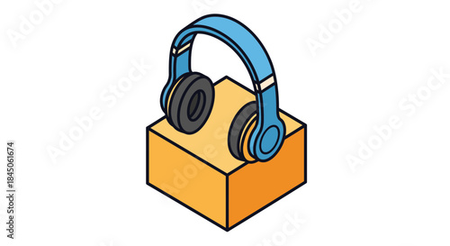 Listen up with stylish blue wireless headphones, perfect for focus and entertainment in modern life, get in the groove with crystal clear audio