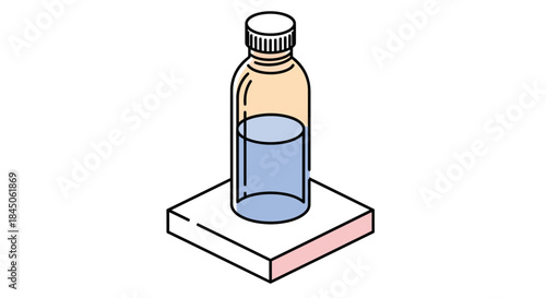 Stay hydrated with fresh water in a stylish bottle, perfect for promoting wellness, sustainability, and a healthy lifestyle campaign today now!