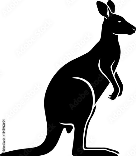 Kangaroo Silhouette Vector Art