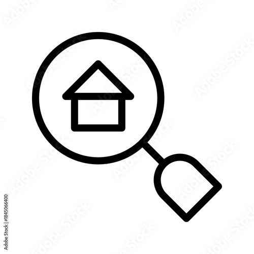 Smart Search Home icon set for property lookup, real estate search and location finding