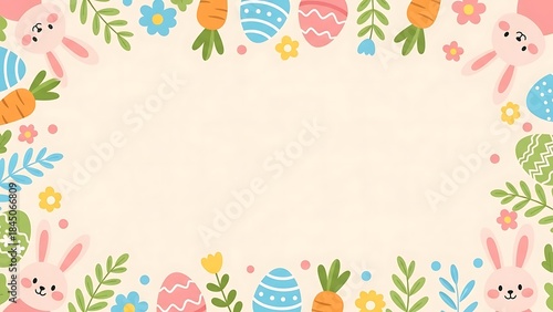 A cheerful Easter background illustration
