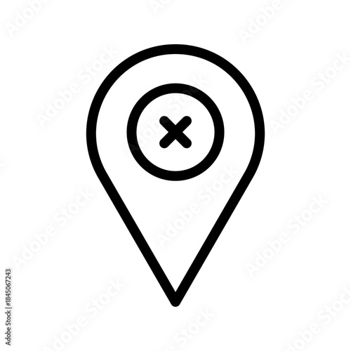 Practical Remove Location icon pack for navigation editing, map management, and GPS marker removal