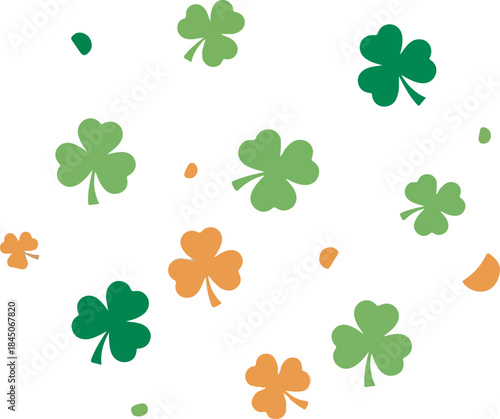  St. Patrick’s Day shamrock icon in clean line art vector style vector art illustration background 1