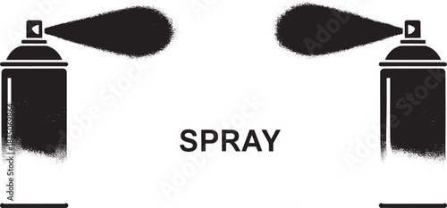 Spray Icon Symbol for Cleaning Sanitizer and Disinfection Concepts.